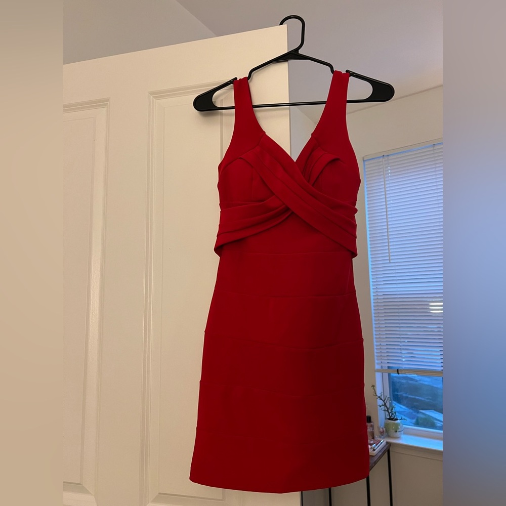 Red formal mini Dress